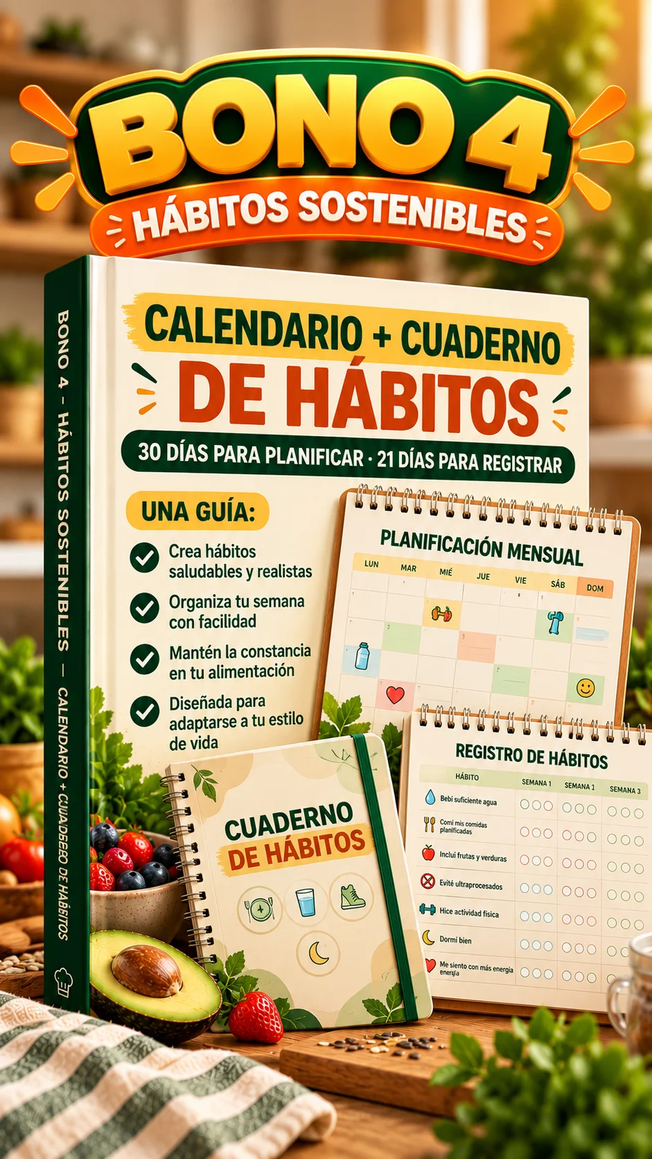 Bono 4: Calendario + Cuaderno de Hábitos